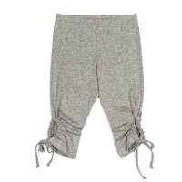 Gray Marle Girls Short Summer Tie Leggings (Organic Cotton)