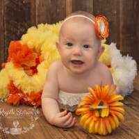 Candy Corn Fall Chiffon Baby and Girls Boutique Pettiskirt