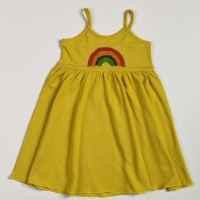 Rainbow Spaghetti Strap Little Girls Dress