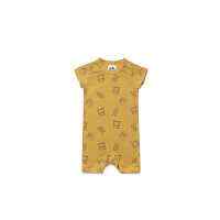 Brunch Print Short Sleeve Baby Romper and One Piece Pajamas (American Made and Organic Cotton)