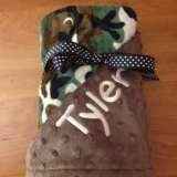 Camouflage Ultra Soft Minky Baby Blanket Available Personalized (American Made)