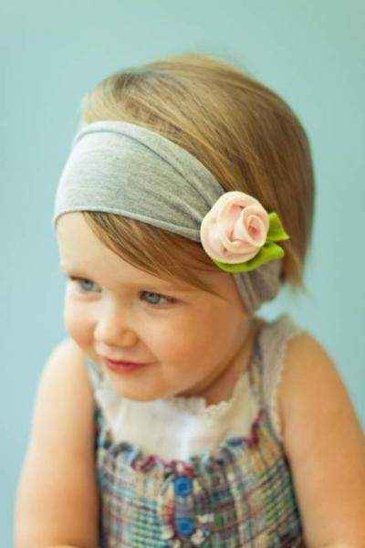 Strawberry Icing Baby and Girls Boutique Flower Headband (American Made)