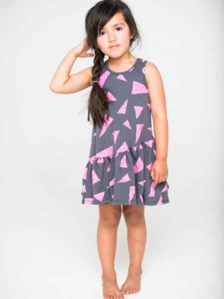 Leona Modern Sleeveless Big Girls Dress (American Made)