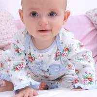 Lena Long Sleeve Floral Baby Girl Jumpsuit and One Piece Pajamas