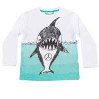 Whale Long Sleeve Big Boys Tee (Organic Cotton)