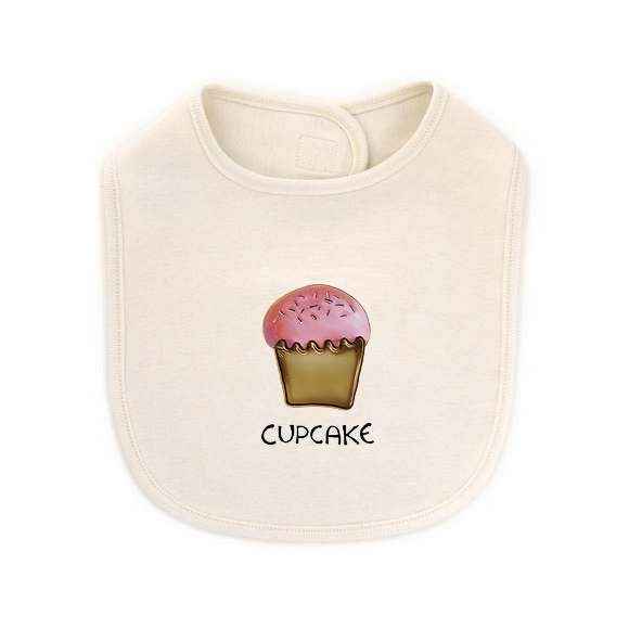 Cupcake Baby Nickname Baby Girl Boutique Bib (Organic Cotton)