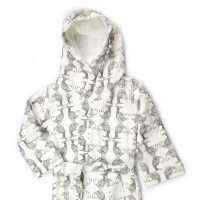 Koi Print Baby and Toddler Hooded Bathrobe (Organic Cotton)