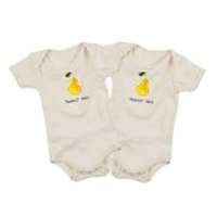 Perfect Pear Baby Short Sleeve Bodysuit Gift Set for Twins (Organic Cotton)