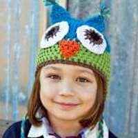 Turquoise Owl Toddler Hat