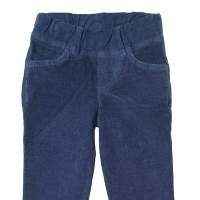 Navy Baby and Little Girls Modern Corduroy Pants (American Made)