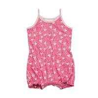 Swirling Hearts Baby Girl Sleeveless Romper (Organic Cotton)