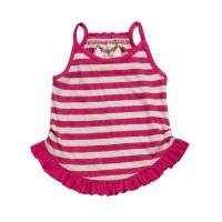 Pink Stripe Sleeveless Baby and Toddler Girls Top (Organic Cotton)