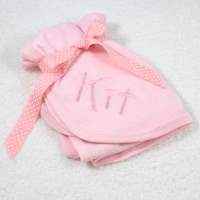 Personalized Pink Baby Girl Swaddling Blanket