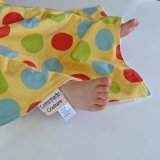 Polka Dot Minky Travel Baby Blanket and Oversized Security Blanket (American Made)