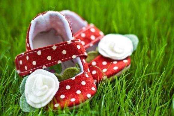 Strawberry Dotty Baby and Toddler Girls Shoes (American Made)