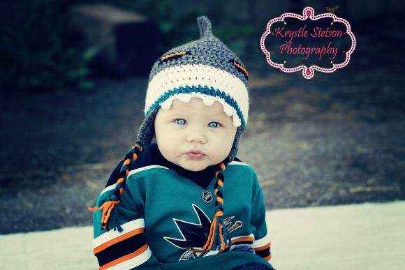 kids san jose sharks hat