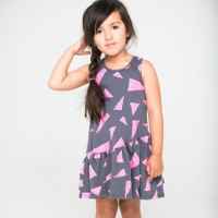 Leona Modern Sleeveless Big Girls Dress (American Made)