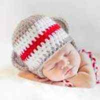 Newborn Baby Sock Monkey Hat