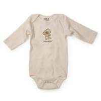 Monkey Long Sleeve Baby Nickname Bodysuit (Organic Cotton)