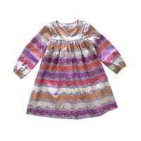 Lace Scallop Long Sleeve Little Girls Dress (American Made)