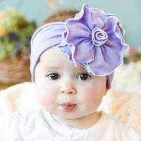 French Lavender Baby Girl Flower Headband (American Made)