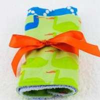 Big Duck Modern Baby Boy Burp Cloth Gift Set (American Made)
