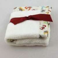 Counting Sock Monkeys Cuddle Lovey Baby Security Blanket (American Made)
